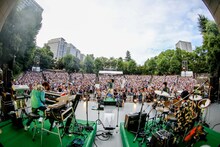 PENGUIN RESEARCH「PENGUIN RESEARCH LIVE 2018 PENGUIN GO YAON～ペンギンゴーヤオン～」の様子。（Photo by Viola Kam[V'z Twinkle]）