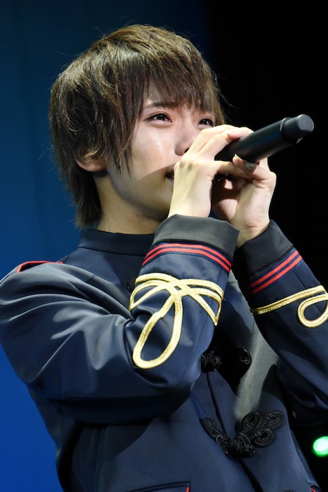 ファンに思いを伝える山崎悠稀。