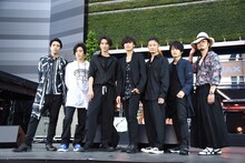 左から小柳友、早乙女太一、福士蒼汰、[ALEXANDROS]。