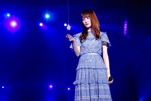 けやき坂46「『走り出す瞬間』ツアー2018」千葉・幕張イベントホール7月9日公演より、加藤史帆。（撮影：上山陽介）