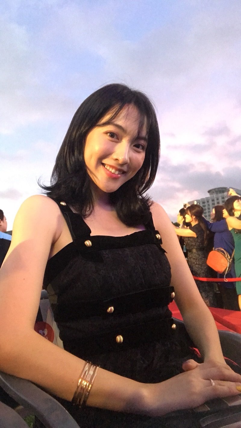 プチョン国際ファンタスティック映画祭2018のレッドカーペットに参加した知英。