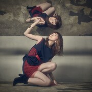 May'nの最新シングル「天使よ故郷を聞け」DVD付限定盤ジャケット。