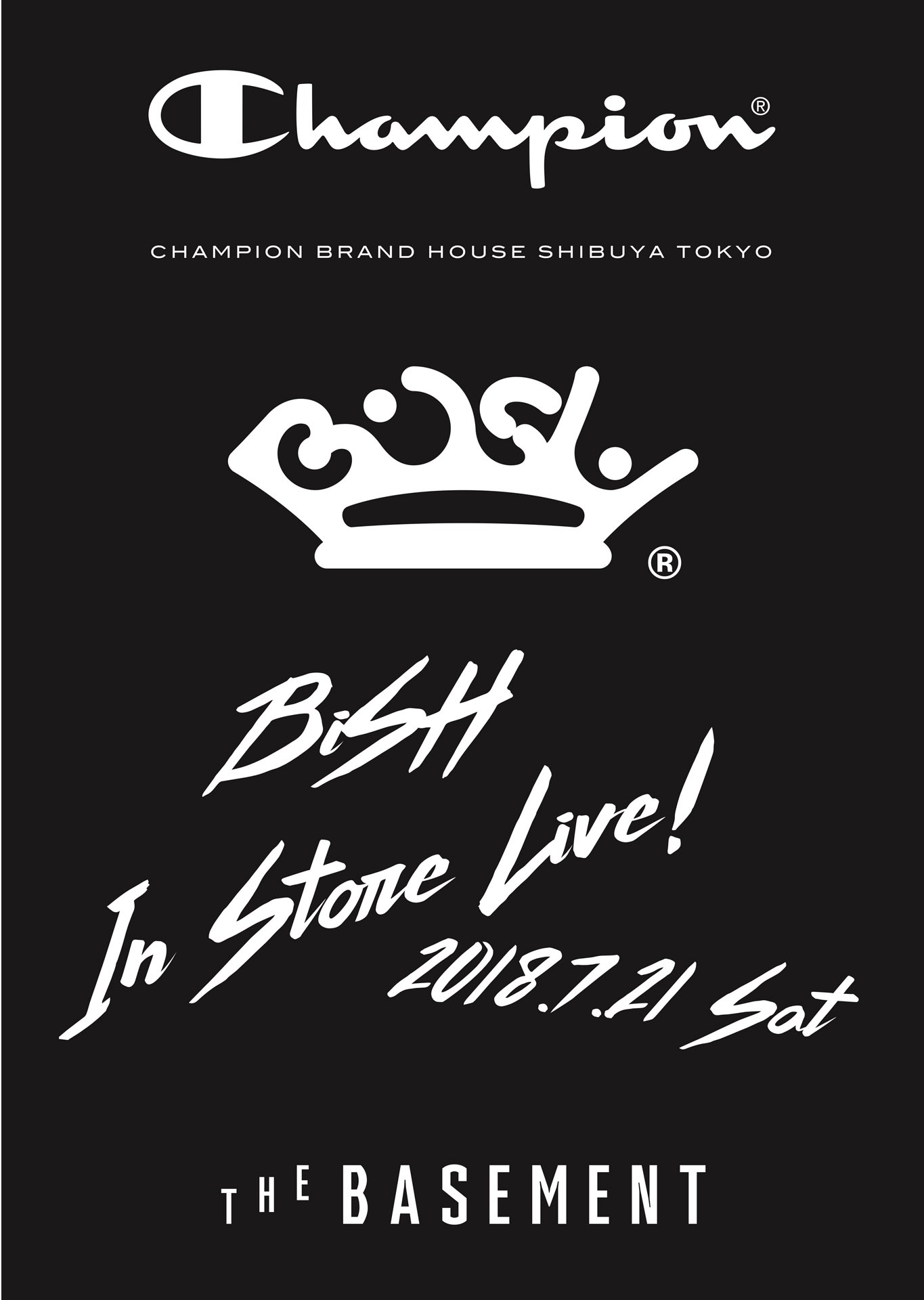 「BiSH IN STORE LIVE」告知ビジュアル