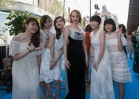 映画「マンマ・ミーア！ ヒア・ウィー・ゴー」ワールドプレミアの様子。