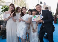 映画「マンマ・ミーア！ ヒア・ウィー・ゴー」ワールドプレミアの様子。