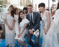 映画「マンマ・ミーア！ ヒア・ウィー・ゴー」ワールドプレミアの様子。