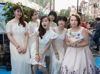 映画「マンマ・ミーア！ ヒア・ウィー・ゴー」ワールドプレミアの様子。