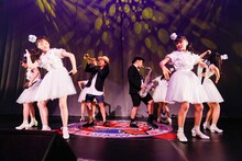 ばってん少女隊「7.16旗揚げ記念大会 ～博多美少女Vターン物語～」の様子。