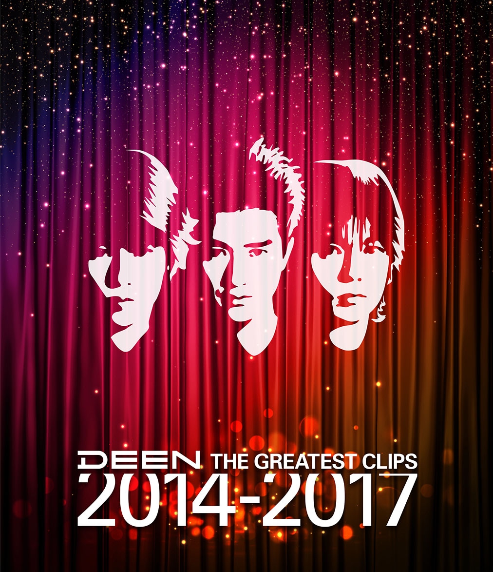 7月18日に発売されたDEENのミュージックビデオ集「THE GREATEST CLIPS 2014-2017」Blu-ray盤ジャケット。