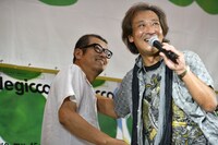 古町商店街を共に盛り上げてきた熊倉マネージャー（左）と川上理事（右）。