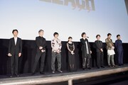 映画「BLEACH」公開記念舞台挨拶の様子。