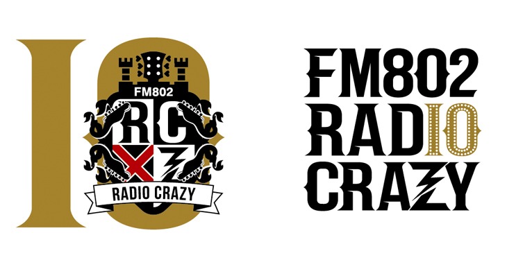 「FM802 RADIO CRAZY」ロゴ