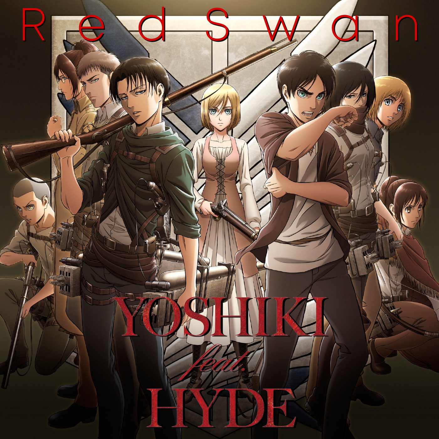 YOSHIKI feat. HYDE「Red Swan」ジャケット