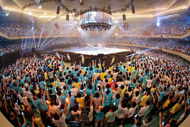 「Tokyo 7th シスターズ メモリアルライブ『Melody in the Pocket』 in 日本武道館」の様子。