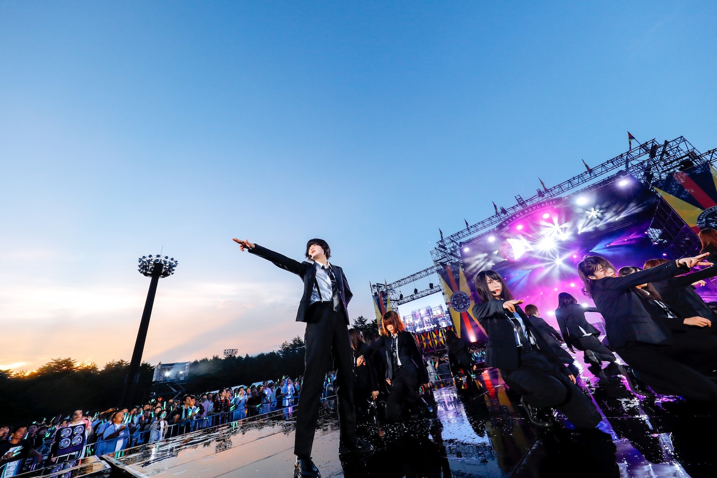 欅坂46「欅共和国2018」の様子。（撮影：上山陽介）