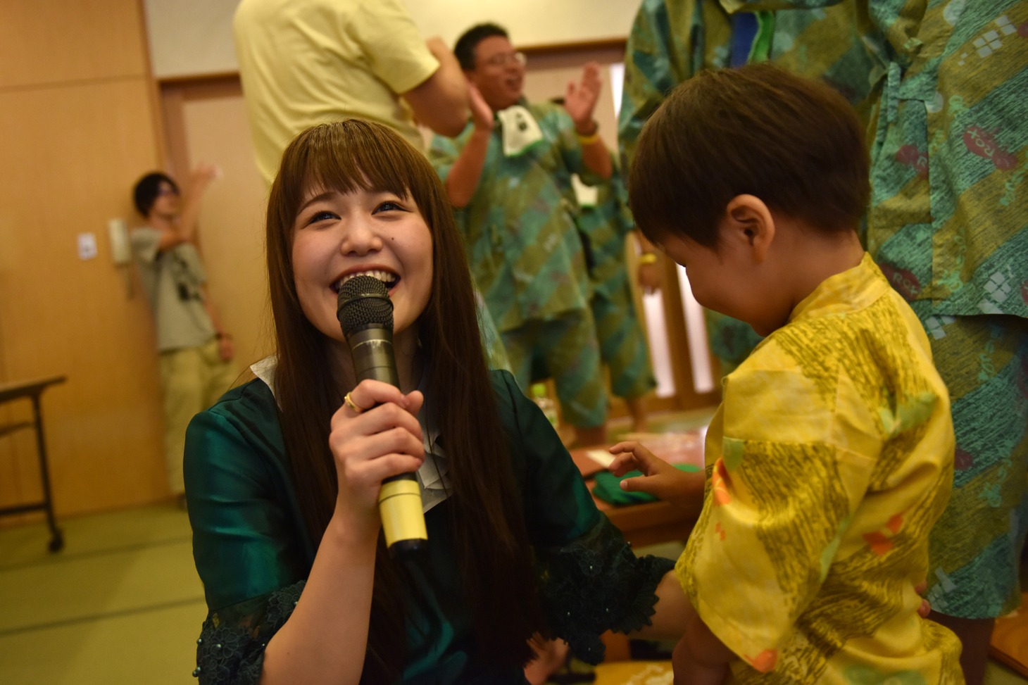 チビッ子と触れ合うNao☆。