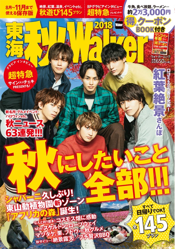 「東海 秋 Walker2018」表紙