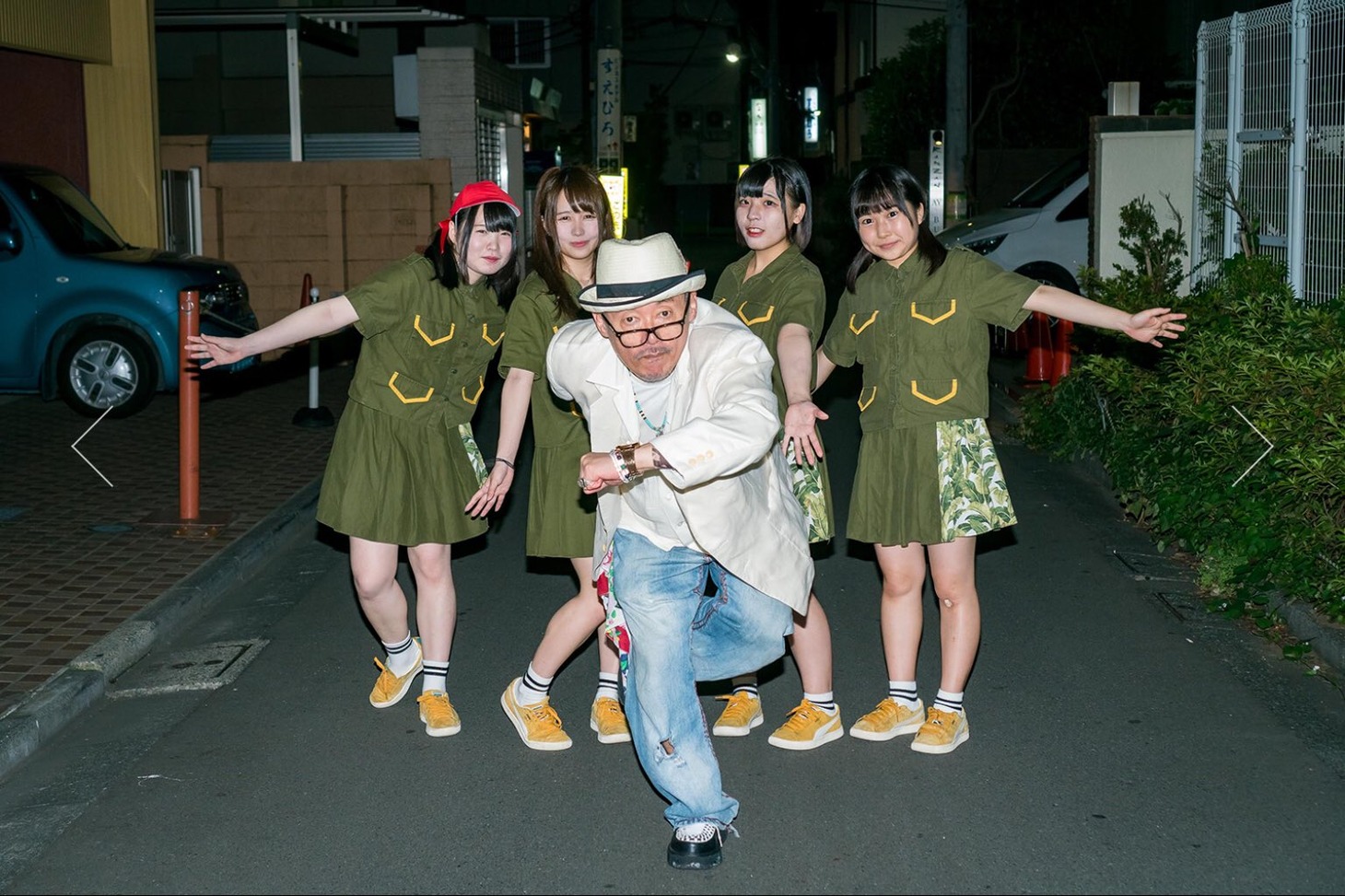 田代まさしとTHE BANANA MONKEYS。