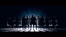 けやき坂46「ハッピーオーラ」ミュージックビデオのワンシーン。