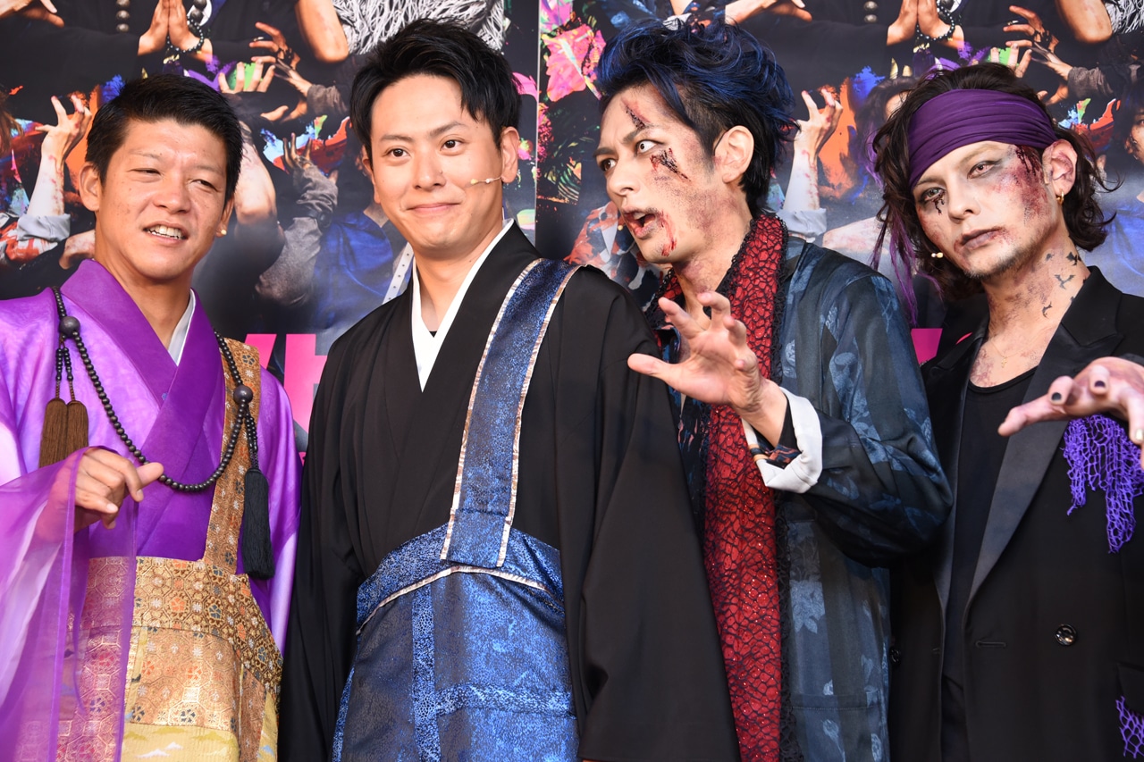 左から駿河太郎、山下健二郎、久保田悠来、藤田玲。