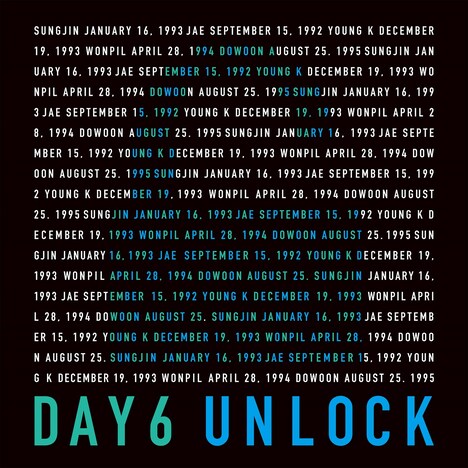 DAY6「UNLOCK」キービジュアル