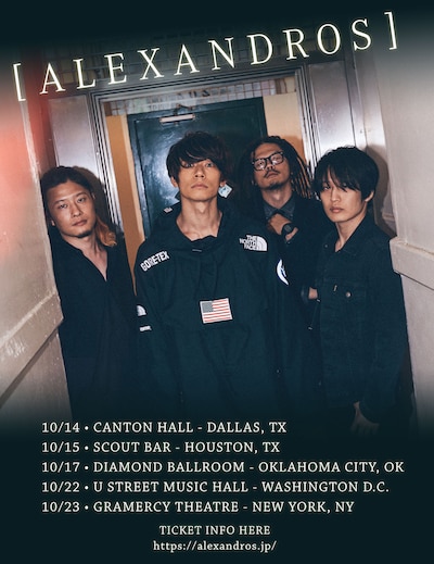 「[ALEXANDROS] USA TOUR 2018」ビジュアル