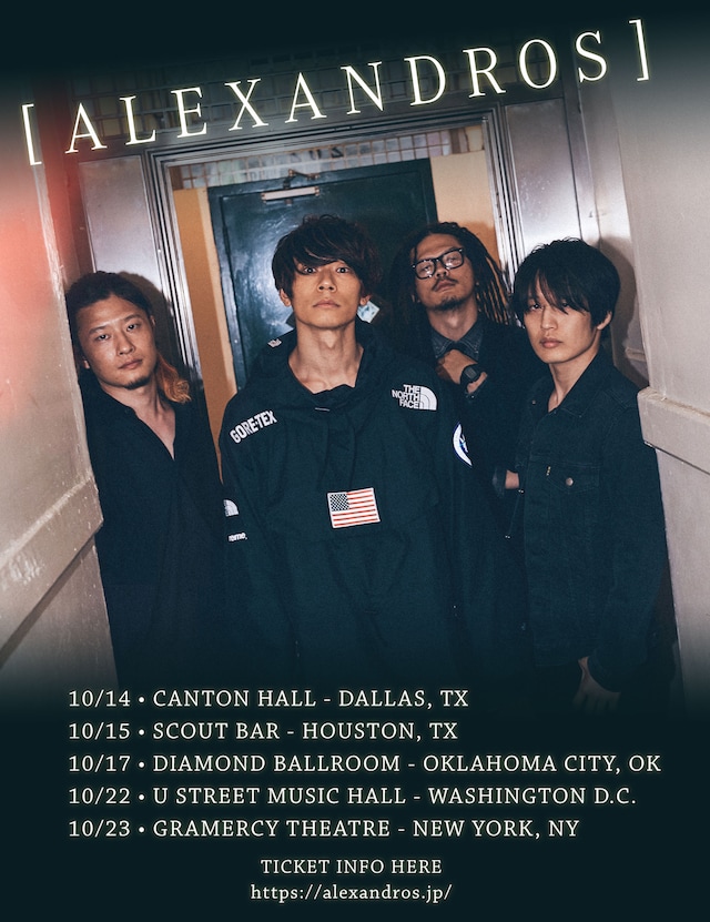 「[ALEXANDROS] USA TOUR 2018」ビジュアル