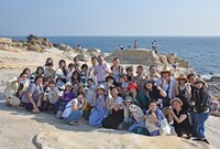 千畳敷での記念撮影。