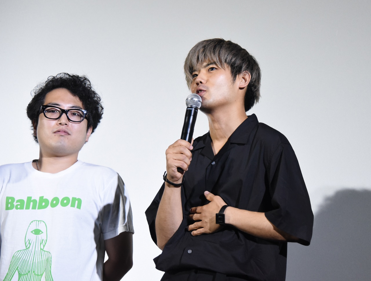 左から木村浩大（Dr）、森野光晴（B）。