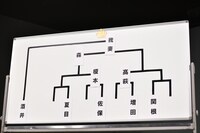 決勝大会のトーナメント表。