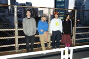 きのこ帝国。左端が谷口滋昭(B)。