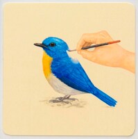 京橋千疋屋フルーツパーラーでプレゼントされる特製限定コースターのデザイン。