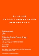 「Hostess Club Presents Spiritualized With Special Guest THE NOVEMBERS」フライヤー