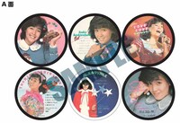 柏原芳恵「ピクチャーレーベル両面コースター×6枚セット」A面見本