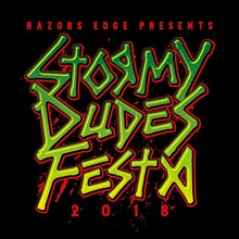 「RAZORS EDGE presents "STORMY DUDES FESTA 2018"」ロゴ