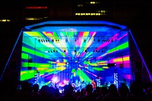 H ZETTRIO「Mysterious Superheroes Tour Final 2018 ～濃縮還元遊戯舞台～」の様子。（Photo by Hiroki Nishioka）