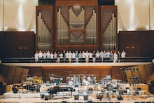 蓮沼執太フルフィルのメンバー（撮影：後藤武浩）