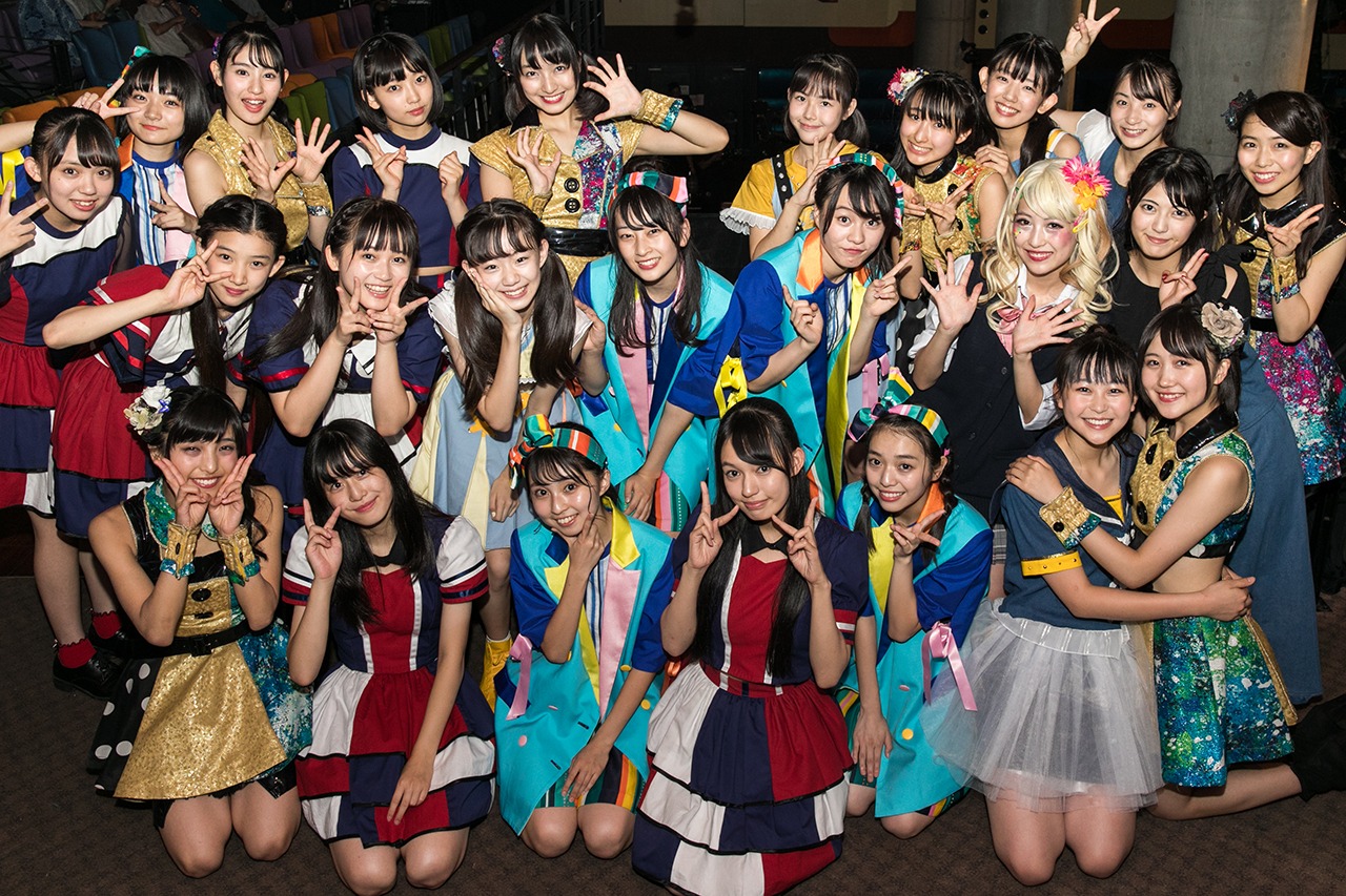 ロッカジャポニカ、はちみつロケット、桜エビ～ず、CROWN POP。（撮影：笹森健一）