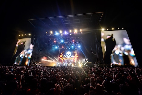 ELLEGARDEN「THE BOYS ARE BACK IN TOWN TOUR 2018」千葉・ZOZOマリンスタジアム公演の様子。（撮影：橋本塁 [SOUND SHOOTER]）