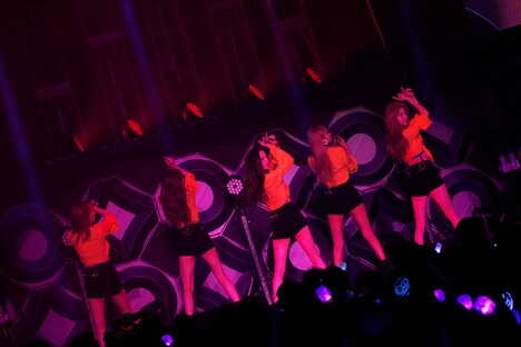 「EXID 1st JAPAN LIVE TOUR Produced by MTV」東京・Zepp Tokyo公演の様子。（撮影：田中真二）