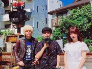 左から成田大致、竹内道宏、泉茉里。