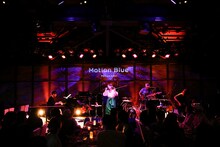 安藤裕子「ITALAN CHIBIBAND TOUR 2018」神奈川・MOTION BLUE YOKOHAMA公演の様子。（Photo by Aki Ishii）