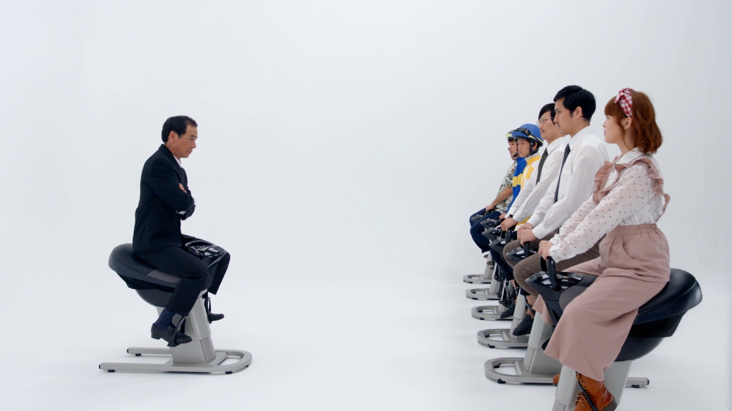 プロモーションムービー「的場文男の人生の勝算」のワンシーン。