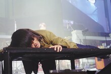 お立ち台がキンキンに冷えてやがるよー！と叫ぶGたかし。（Photo by Lestat C＆M Pro.）