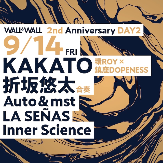 「WALL&WALL 2nd Anniversary DAY2」告知ビジュアル