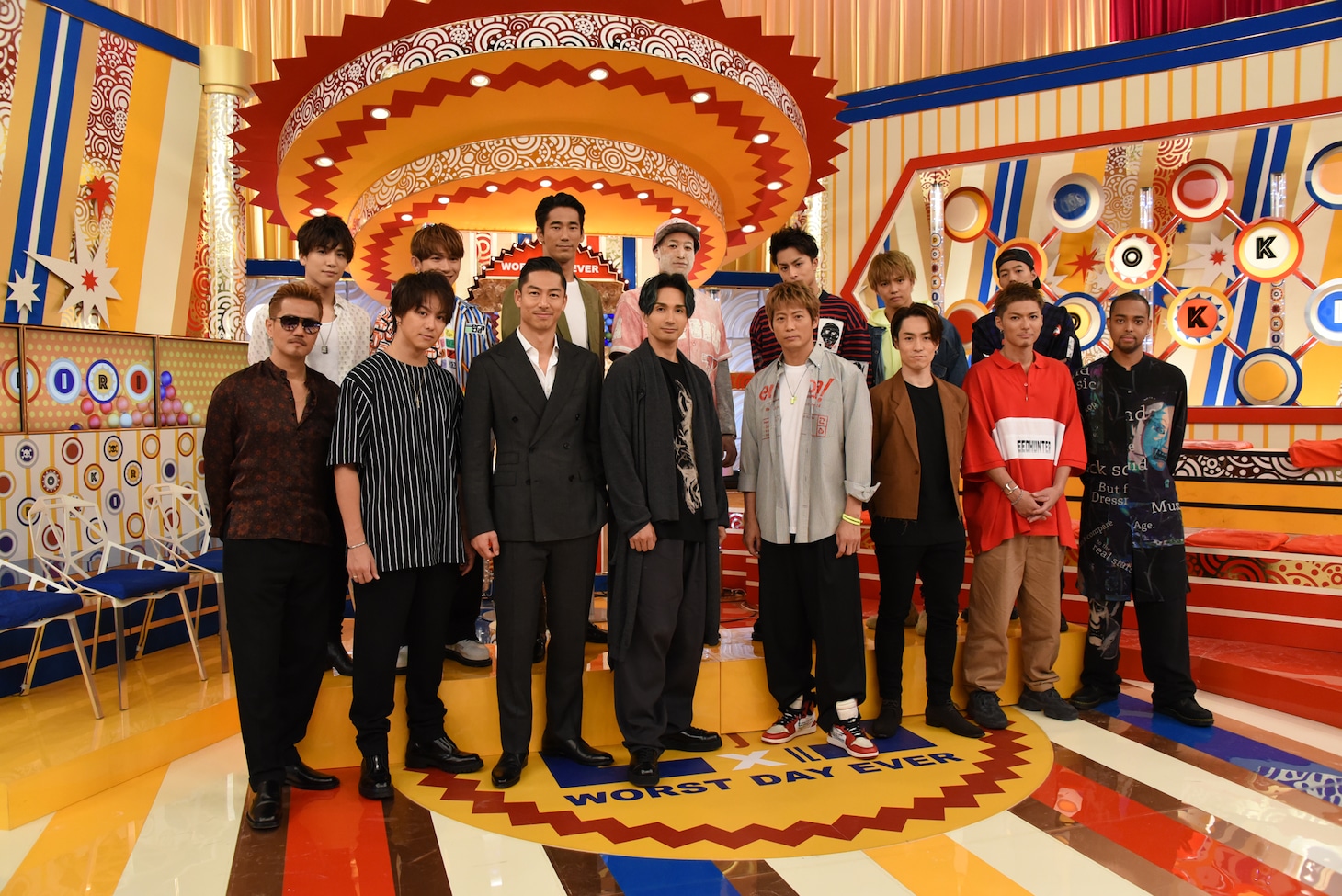 人気画像9位は「EXILEの“史上最悪の1日”をドッキリ2時間特番で放送」より、TBS「魂のドッキリ映像SP EXILE史上最悪の1日」囲み取材の様子。