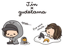 「赤西仁×ぐでたま」ビジュアル