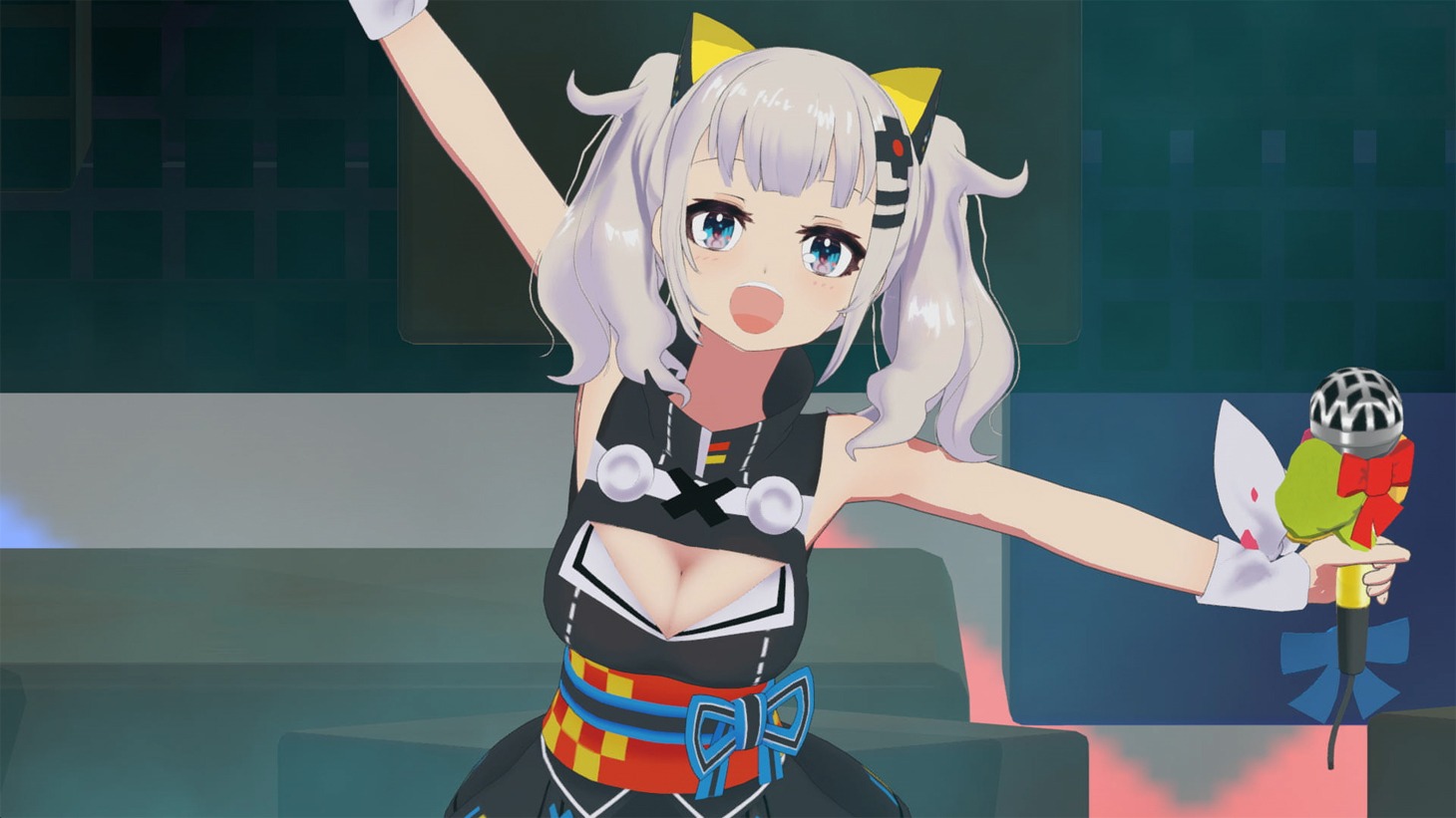 輝夜月のVRライブの様子。(c)Kaguya Luna/SACRA MUSIC 2018