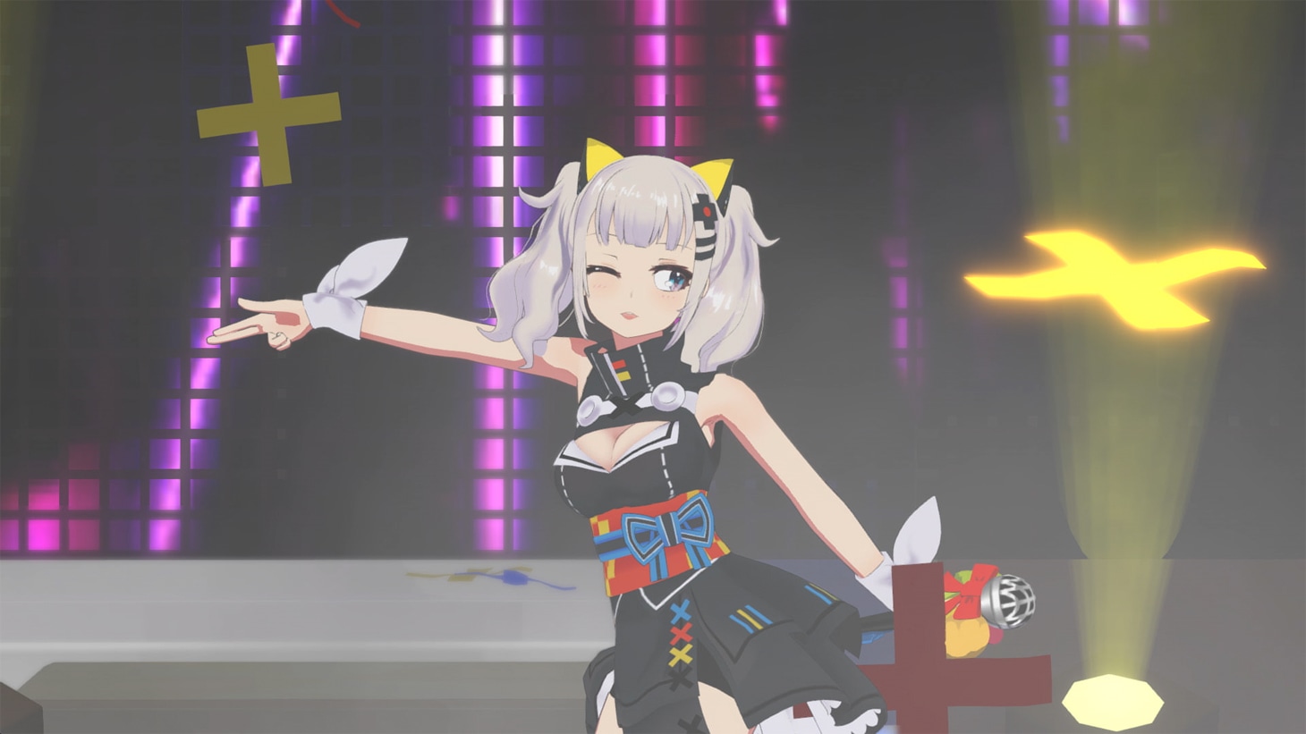 輝夜月のVRライブの様子。(c)Kaguya Luna/SACRA MUSIC 2018