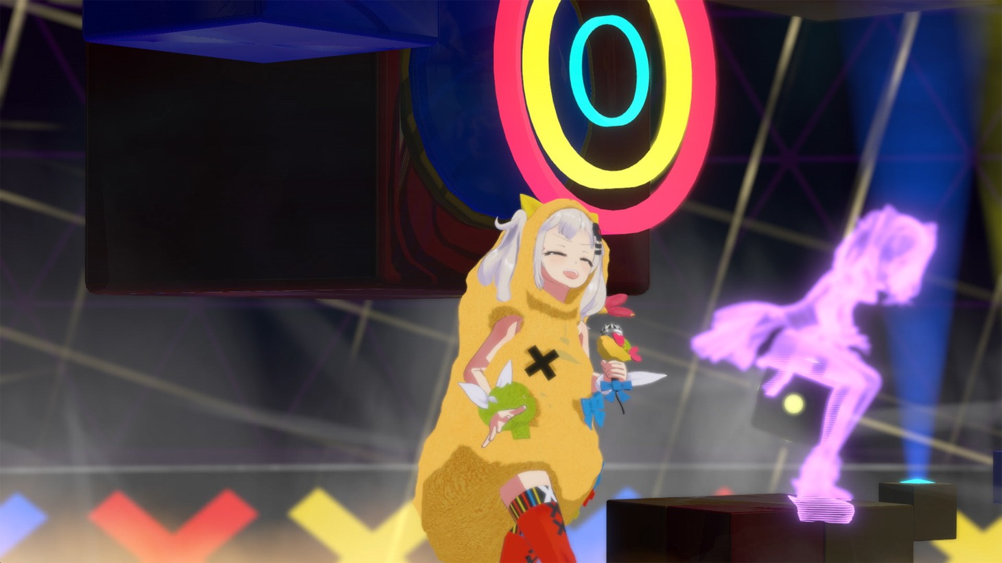 輝夜月のVRライブの様子。(c)Kaguya Luna/SACRA MUSIC 2018